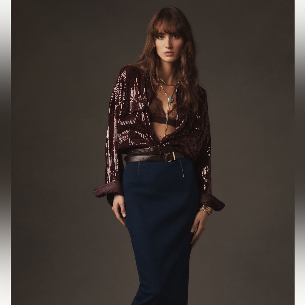 NWT Pilcro by Anthropology Denim Skirt